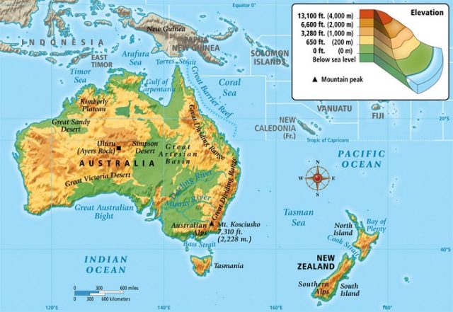 diện tích nước Úc
